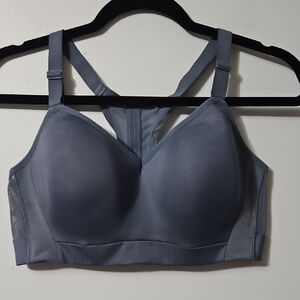 All in Motion Blue Sports Support Bra With Molded Pads Size L